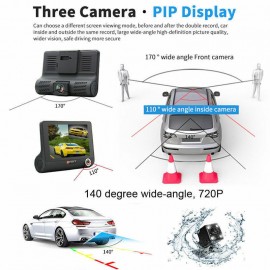 HD 3 Lens Car Dash Camera