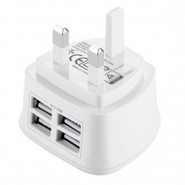 4 USB Fast Charge Wall Plug
