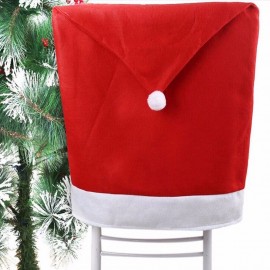 4 x Santa Hat Chair Covers