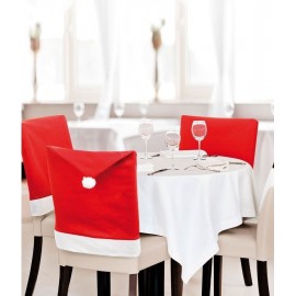 4 x Santa Hat Chair Covers