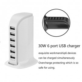 6 port USB Charging Station