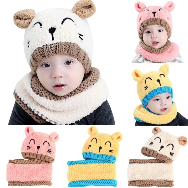Baby Bear Beanie & Scarf Set Baby Bear Beanie & Scarf Set