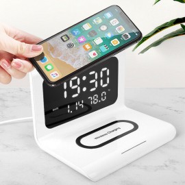 Digital Wireless Charger Alarm Clock