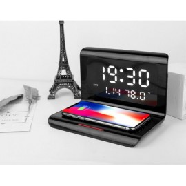 Digital Wireless Charger Alarm Clock