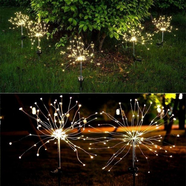 Solar Garden Firework Lights