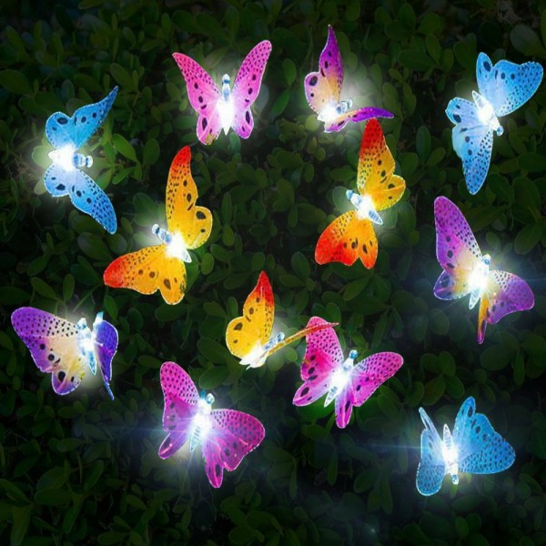 12pc Solar Butterfly Light