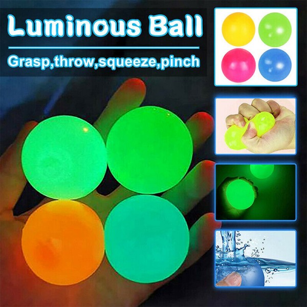 Luminous Sticky Wall Ball (4pcs)