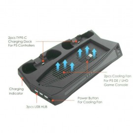 PS5 Cooling Stand and Dual Controller Charger