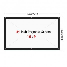 84" Portable Projector Screen