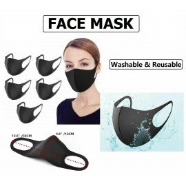 Black Re-usable Face Mask
