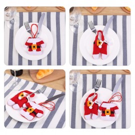 4 x Mini Santa Cutlery Holders