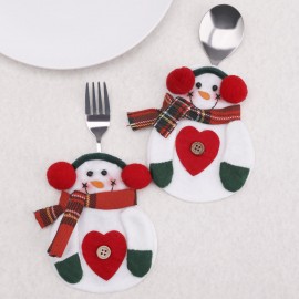 4 x Mini Snowman Cutlery Holders