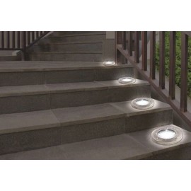 8LED Solar Powered Disc Light