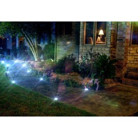 8LED Solar Powered Disc Light