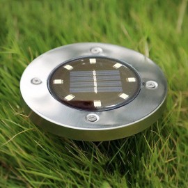 8LED Solar Powered Disc Light