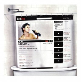 Social Media Shower Curtain