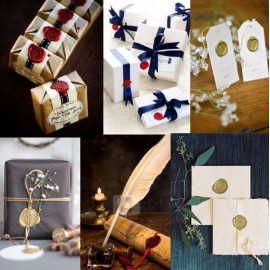 Traditional Wax Sealing Sticks & Stamp