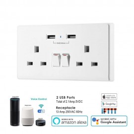 Smart WiFi Dual Wall Socket