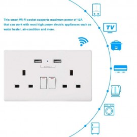 Smart WiFi Dual Wall Socket